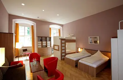 Ein Bett oder Betten in einem Zimmer der Unterkunft Kloster Schöntal