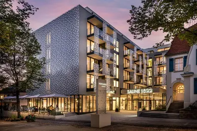 Das Gebäude in dem sich das Hotel befindet