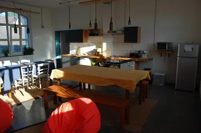Küche/Küchenzeile in der Unterkunft Oberzent-Hostelstyle nur für aktive Touristen