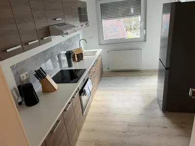 Küche/Küchenzeile in der Unterkunft Monteurwohnung Pforzheim Zentrum