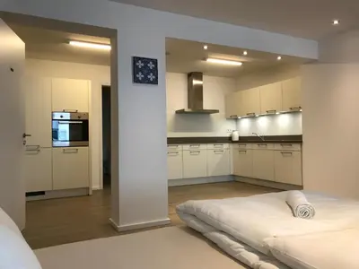 Küche/Küchenzeile in der Unterkunft Monteurwohnung Pforzheim Zentrum