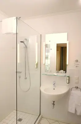 Ein Badezimmer in der Unterkunft Hotel Zielonka
