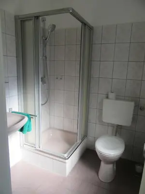 Ein Badezimmer in der Unterkunft Ferienwohnungen Nibelungenwald