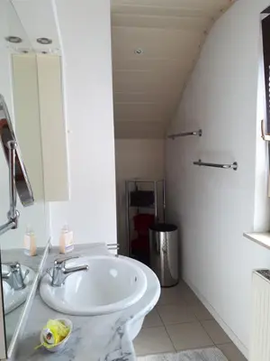 Ein Badezimmer in der Unterkunft Ferienwohnung Rheinzabern