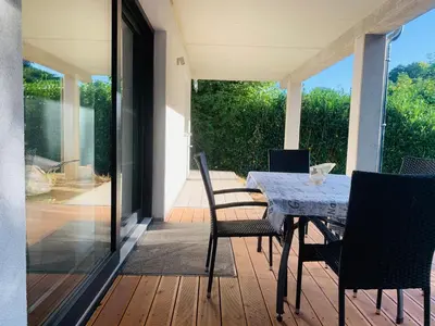 Ein Balkon oder eine Terrasse in der Unterkunft Firmen & Ferienwohnung Brecht 1