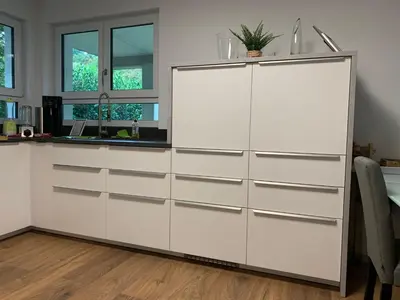 Küche/Küchenzeile in der Unterkunft Firmen & Ferienwohnung Brecht 1