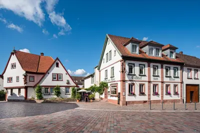 Das Gebäude in dem sich die Pension befindet