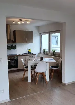 Küche/Küchenzeile in der Unterkunft Pension Nickel Ferienwohnung II Waldstraße 18 Alsbach-Hähnlein