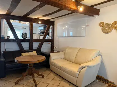 Ein Sitzbereich in der Unterkunft Bella Haus close to Frankfurt Messe