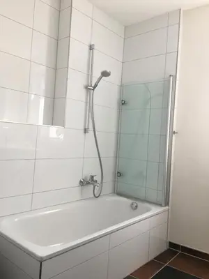 Ein Badezimmer in der Unterkunft Monteurwohnung Ferienhaus für bis zu 4 Personen