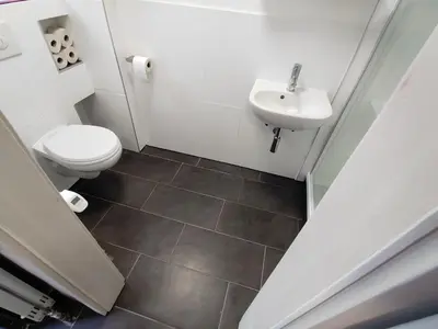 Ein Badezimmer in der Unterkunft Ferienwohnung Kerstin Grambow