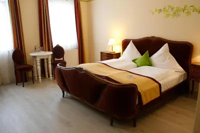 Ein Bett oder Betten in einem Zimmer der Unterkunft Hotel Speeter