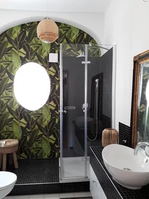 Ein Badezimmer in der Unterkunft Bismarckstrasse 8