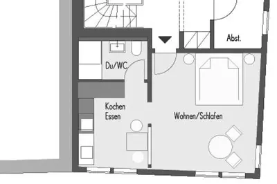 Grundriss der Unterkunft Ferienwohnungen in der Wertheimer Altstadt