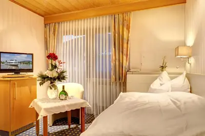 Ein Bett oder Betten in einem Zimmer der Unterkunft Zum Wiesengrund