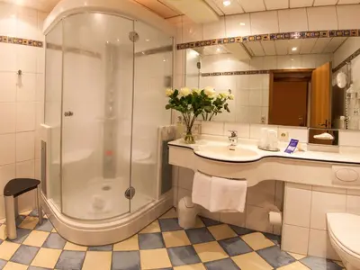 Ein Badezimmer in der Unterkunft Zum Wiesengrund