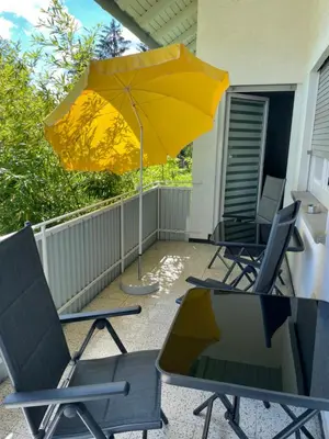 Ein Balkon oder eine Terrasse in der Unterkunft Rubin