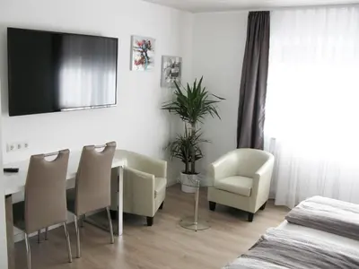 Ein Sitzbereich in der Unterkunft Murgtal Motel