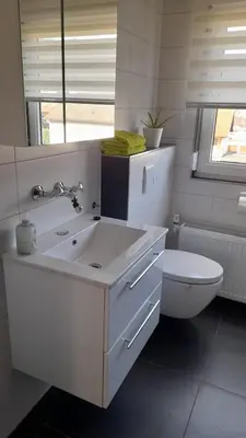 Ein Badezimmer in der Unterkunft Ferienwohnung am Brunnen