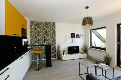 Küche/Küchenzeile in der Unterkunft Joanna Apartment - MA Käfertal