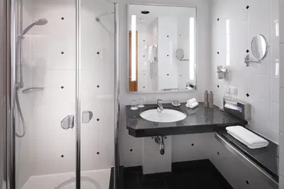 Ein Badezimmer in der Unterkunft Parkhotel Pforzheim