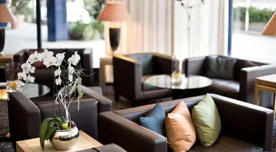 Ein Sitzbereich in der Unterkunft Parkhotel Pforzheim