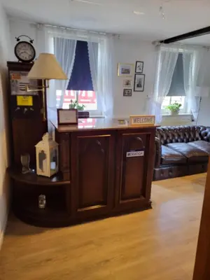 Ein Sitzbereich in der Unterkunft Historikhotel Ochsen