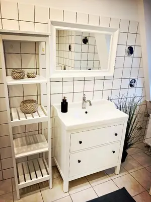 Ein Badezimmer in der Unterkunft Schwarzer Adler