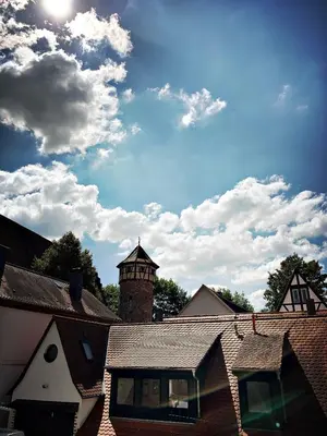 Das Gebäude in dem sich die Ferienwohnung befindet