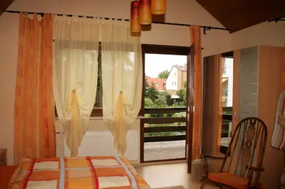 Ein Bett oder Betten in einem Zimmer der Unterkunft Ferienhaus Susanne