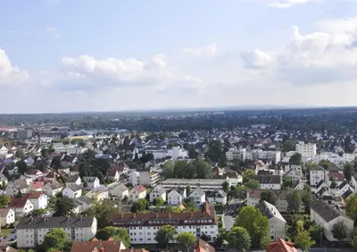Ein allgemeiner Blick auf Langen oder ein Stadtblick von der Ferienwohnung aus