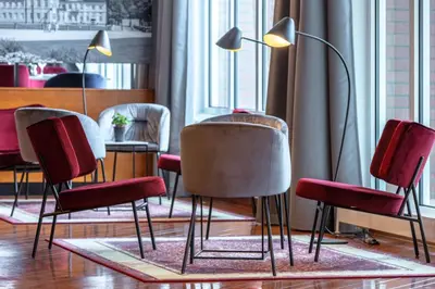 Ein Sitzbereich in der Unterkunft Radisson Blu Hotel Karlsruhe