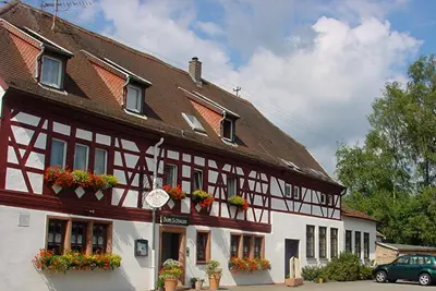 Das Gebäude in dem sich die Pension befindet