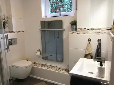 Ein Badezimmer in der Unterkunft Schöne Ferienwohnung nahe Heidelberg