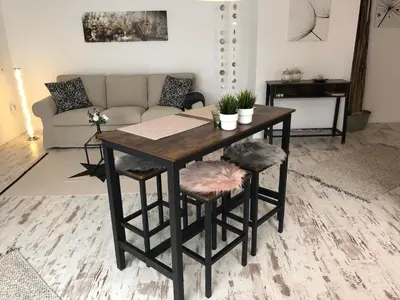 Ein Sitzbereich in der Unterkunft Schöne Ferienwohnung nahe Heidelberg