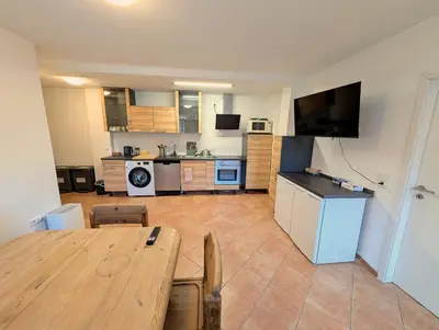 Küche/Küchenzeile in der Unterkunft Business Apartments Großostheim