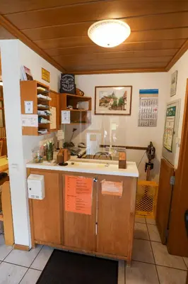 Küche/Küchenzeile in der Unterkunft Hotel Garni KAMBEITZ