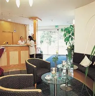 Ein Sitzbereich in der Unterkunft Amtsstüble Hotel & Restaurant