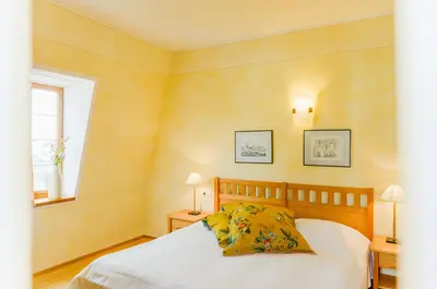 Ein Bett oder Betten in einem Zimmer der Unterkunft Hotel Kollektur