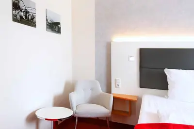Ein Bett oder Betten in einem Zimmer der Unterkunft Tulip Inn Frankfurt Airport