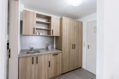 Küche/Küchenzeile in der Unterkunft Hotel Freihof