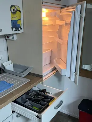 Küche/Küchenzeile in der Unterkunft GOLDSTADT LOUNGE