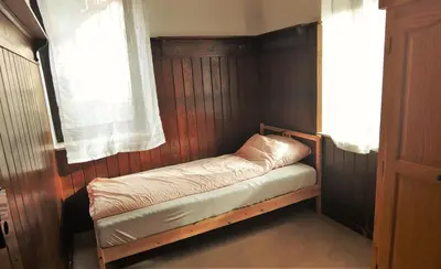 Ein Bett oder Betten in einem Zimmer der Unterkunft Große Wohnung im Odenwald 1