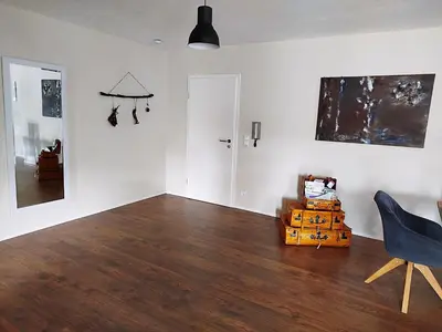 Grundriss der Unterkunft Gorxheimertal 92qm Allergikerfreundlich 2 Schlafzimmer 2 WC Terrasse