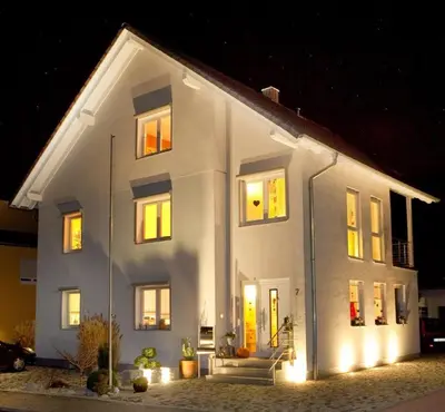 Das Gebäude in dem sich die Ferienwohnung befindet