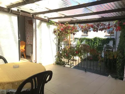 Ein Balkon oder eine Terrasse in der Unterkunft Lautersheimer Gutshof