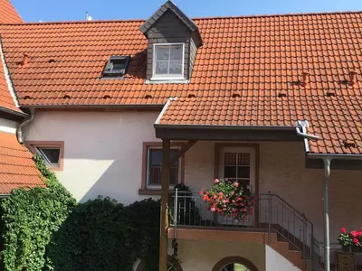 Das Gebäude in dem sich die Ferienwohnung befindet