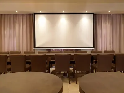 Der Geschäftsbereich oder Konferenzraum in der Unterkunft Hotel Jakobslust