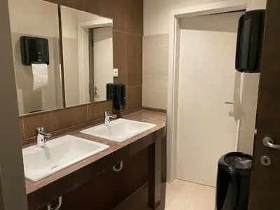 Ein Badezimmer in der Unterkunft Hotel Jakobslust