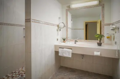 Ein Badezimmer in der Unterkunft Ringhotel Winzerhof